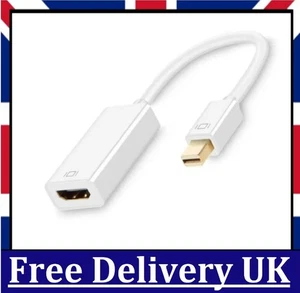 Mini Display Port DP ThunderBolt to HDMI Adapter Cable For Macbook Pro iMac - UK - Picture 1 of 7