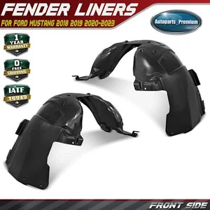 2Pcs Front Inner Fender Liners Durable PP for Ford Mustang 2018 2019 2020-2023 - Picture 1 of 10