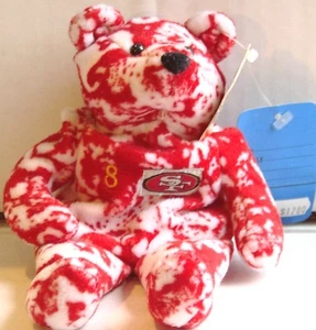 STEVE YOUNG San Francisco #8 49ers Salvino's Bammers Bear Super Bowl Series XXIX - Picture 1 of 5