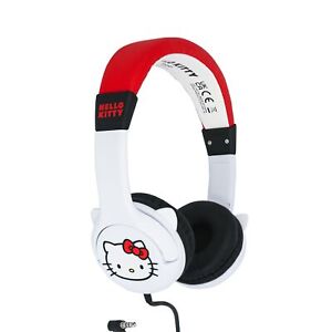 OTL Technologies HK1180 Hello Kitty Kids Wired Headphones with Ears in Red and W