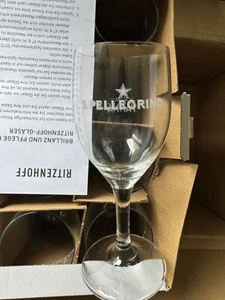 24 x San Pellegrino Wasser Glas Ritzenhoff Kelch Neu Acqua Mineralwasser "Stern" - Bild 1 von 4