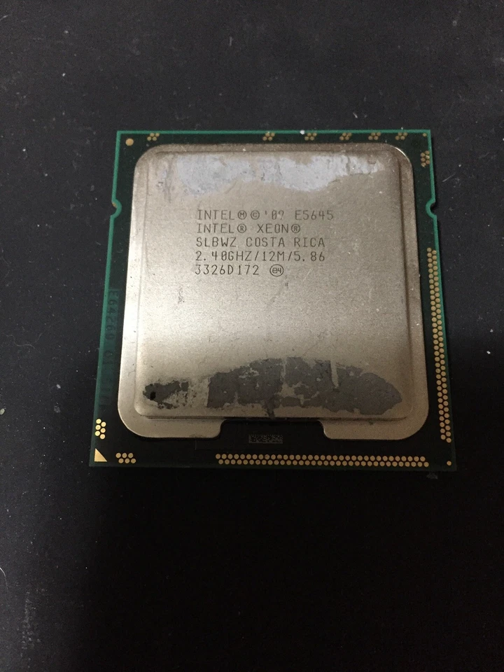 PROCESSORE  SOCKET LGA 1366 INTEL XEON 6 CORE E5645 SLBWZ / 2.40 GHZ - Immagine 1 di 1
