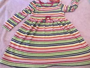 NWT gymboree cupcake cutie rainbow swing dress 5 vintage striped holidays xmas - Picture 1 of 4