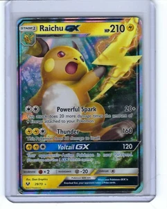 2017 POKEMON SHINING LEGENDS RAICHU GX 29/73 ULTRA RARE - Picture 1 of 2
