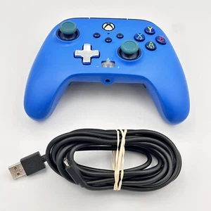 FOR REPAIR - Official Blue Microsoft Xbox 360 Wireless USB Controller PC OEM - Picture 1 of 4