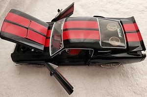 JADA-1967 Shelby GT 500KR Black with Red Racing Stripes 1/24 Diecast Car - Picture 1 of 15