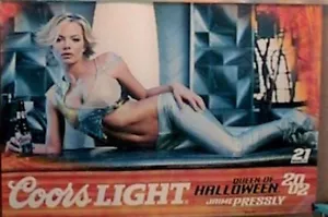 Jamie Presley  Queen of Halloween Coors Light  Beer Poster  2002 - Picture 1 of 1