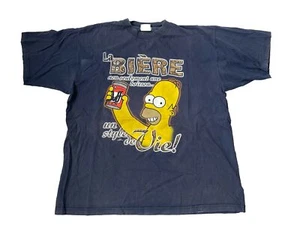 Camiseta Los Simpson para Hombre Grande Azul Mangas Cortas Omer Simpson De Colección - Imagen 1 de 6