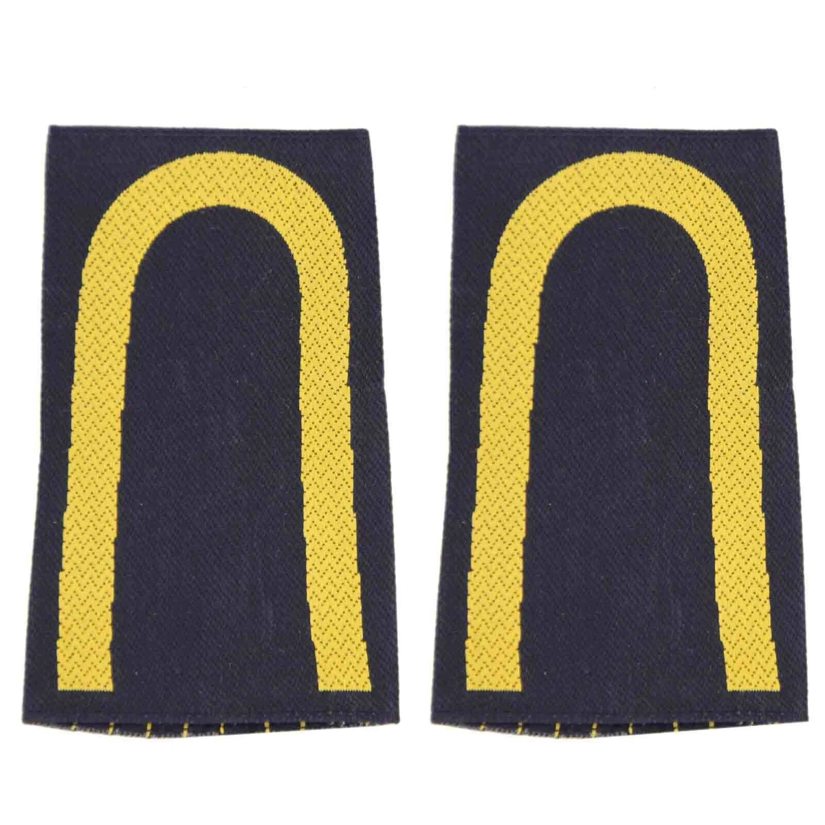 Inhzoy Schulterklappen (Epauletten) Für Piloten-Kostüm | Schwarz Mit Gold-/Silberstreifen | Ca. 8x5 Cm, Aus Polyester | 1 Paar