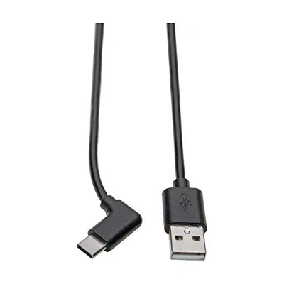 Tripp Lite USB 2.0 Hi-Speed Cable A to USB Type C USB C M/M Right-Angle 6ft 6' - Image 1 of 4