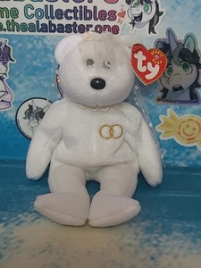 Ty Beanie Baby Mrs. Bride Bear 2000 - Imagen 1 de 7