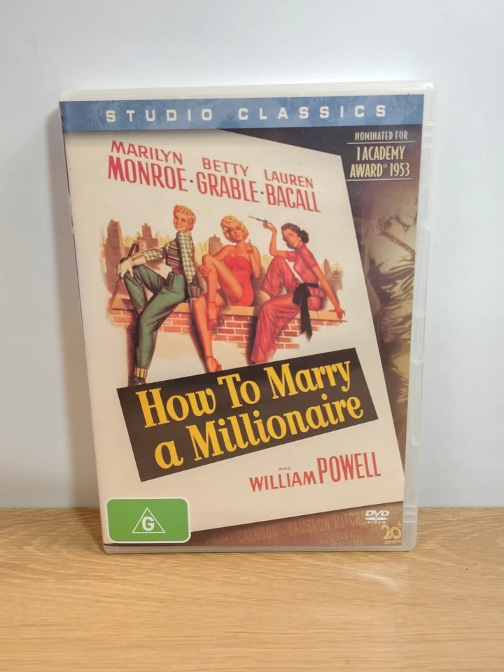 How To Marry A Millionaire (1953) DVD Movie Marilyn Monroe William Powell - image 1 of 1