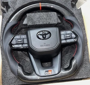 GR Carbon Leather Steering Wheel for Toyota 79 Series 2007–2024 Plug & Play - Picture 1 of 5