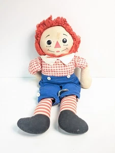 Bambola vintage Raggedy Andy Knickerbocker originale 1965- 16" cartoni animati nostalgici MCM - Foto 1 di 9
