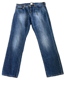 Lucky Brand Easy Rider Mid Rise Blue Denim Jeans 7WP1095 14/32 R Straight Hose - Bild 1 von 9