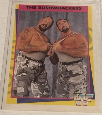 1995 Merlin WWF Card #21 | The Bushwhackers | Vintage WWE Wrestling Legends - Image 1 of 2
