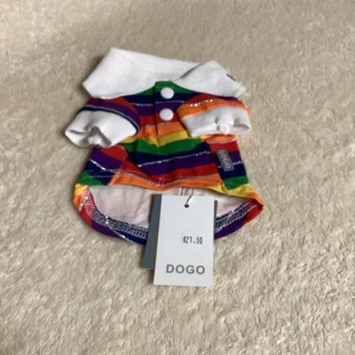 Dogo狗衬衫“彩虹 Polo 衫”XS — 第 1/4 张图片