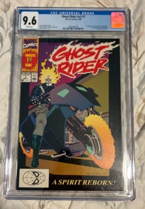 Ghost Rider #v2 #1 Marvel Comics 1990 primera aparición Dan Ketch CGC 9,6 losa - Imagen 1 de 3