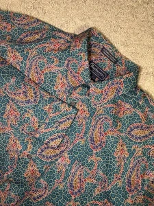 Camisa vintage Burberry unisex grande cachemira geométrica manga larga abotonada - Imagen 1 de 8