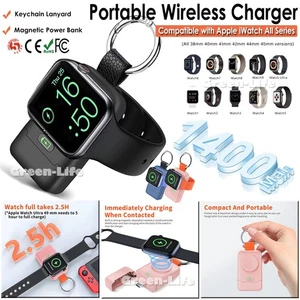 Wireless Charger For Apple Watch Portable Mini Keychain Power Bank Phone Charger - Picture 1 of 17
