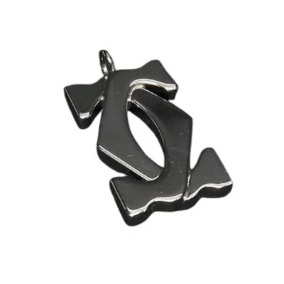 Top collar colgante Cartier 2C en metal plateado para hombre y mujer Foto 1 de 3