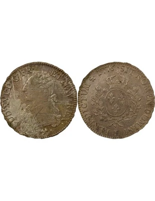 France Louis XVI - Ecu Argent, au Buste Habillé - 1776 L Bayonne - Photo 1/3