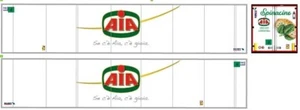 Grafica adesiva "AIA Spinacine " schmitz x semirimorchi Herpa 1/87 autoprodotto - Foto 1 di 1