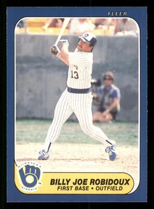 1986 Fleer Update #U-97 - Billy Jo Robidoux - Milwaukee Brewers - Bild 1 von 2