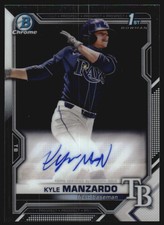 2021 Bowman Chrome Draft Autographs #CDAKM Kyle Manzardo