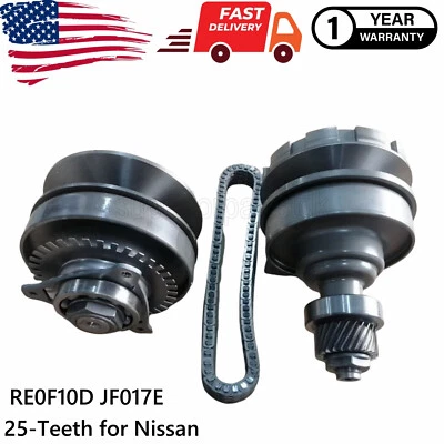 CVT Transmission Pulley Kit W/ Chain 25 Teeth for Nissan 3.5L V6 JF017E RE0F10E - Image 1 of 4