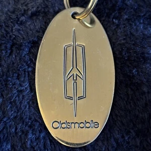 Vintage Oldsmobile Logo 100% Solid Brass Keychain Key Classic Car USA Lexington - Picture 1 of 5