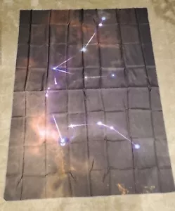 Large Constellation Tapestry with LED Stars - 78 Inches by 60 Inches - Picture 1 of 4