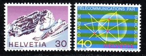 1971 Switzerland SC# 533-534 - Telecommunications Symbol - M-NH - Picture 1 of 1