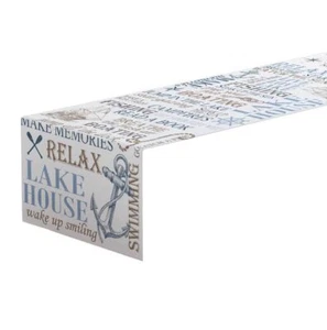 Nautical Beach Style Table Runner Lake House14 Inches X 70 Inches - Picture 1 of 5