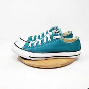 Converse Chuck Taylor All Star Shoes Womens 8 Teal Blue Green Lace Up Low Ox