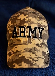 MEN'S U.S. ARMY MILITARY CAP * Embroidery * Camouflage * Canvas * Adjustable - Picture 1 of 3