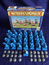 Dwarfs Warriors X29 With 27 Shields And Box OOP Dwarfs Warhammer Fantasy (U50)