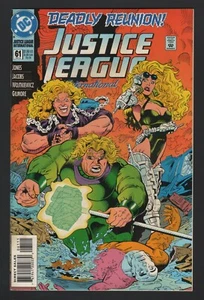 JUSTICE LEAGUE INTERNATIONAL #61, 1994, DC, ESTADO EN MUY BUEN ESTADO/NUEVO, ¡REUNIÓN MORTAL! - Imagen 1 de 1