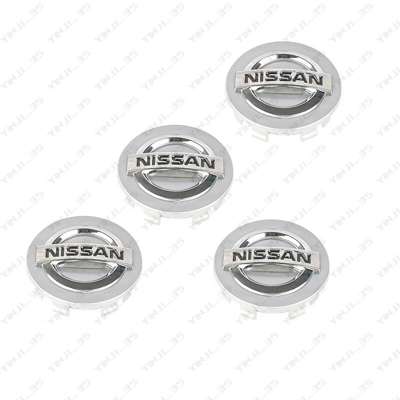 Juego 4 tapas centrales de rueda Nissan plateadas 54 mm para Altima Máxima Murano 40343AU51A Foto 1 de 2