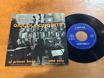 GIGLIOLA CINQUETTI Il Primo Bacio Che Daro 1965 MEXICO 7" 45 Pop Chanson - Image 1 of 4