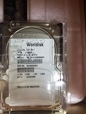 Fujitsu Worldisk 146GB 147GB SCSI U320 SCA 80Pin 10K MXJ3147SC800600X Hard Drive - Image 1 of 3