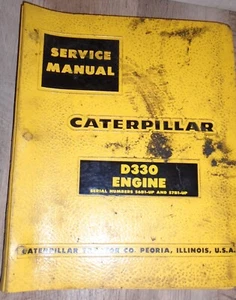 CAT CATERPILLAR D330 Diesel Engine Repair Shop Service Manual 56B1 And 57B1 Up - Imagen 1 de 9