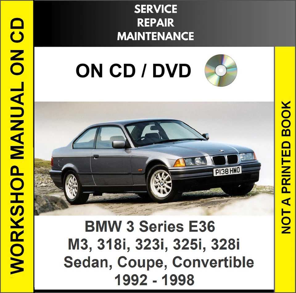 BMW M3 318i 323i 325i 328i 1995 1996 1997 1998 SERVICIO REPARACIÓN TALLER MANUAL CD Foto 1 de 1