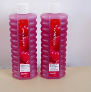 AVON Senses Raspberry Delight Bubble Bath - 500ml x 2 New Raspberry & Cassis - Picture 1 of 1