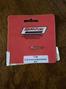 Quickfuel 6-32 Screw-in Restrictions .034” 7-34 - Picture 1 of 1