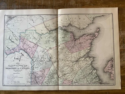 Railway Map of Canada/1877 -  Restigouche/Kent/Victori/Madawaska areas (Sheet 8) - Image 1 of 4