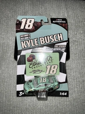 Chocolates Kyle Busch #18 Ethel M Toyota 2021 NASCAR Authentics Wave 11 Foto 1 de 3