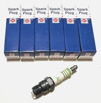 Set of 6 NOS ACDelco Spark Plugs R44TX Made in USA - Image 1 of 3