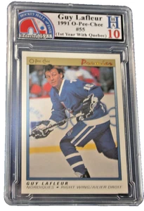 GUY LAFLEUR-1991 OPC #55-QUEBEC NORDIQUES-IST YEAR-HHA 10 - Picture 1 of 1