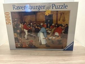 NEW 5000 Ravensburger VILLAGE WEDDING FEAST Jigsaw Puzzle by Pieter Brueghel - Picture 1 of 5